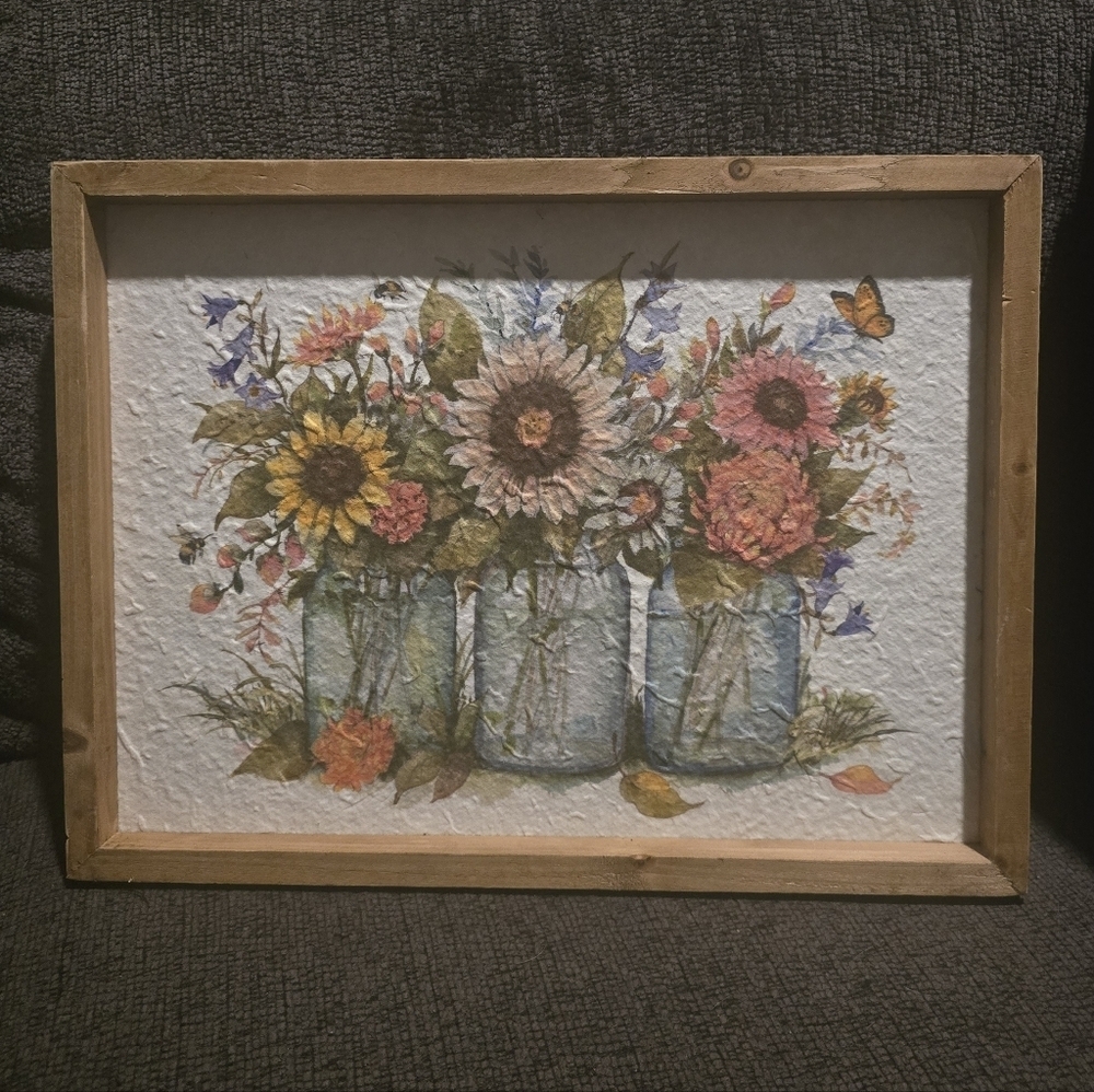 Buzzing Bouquets Framed Art